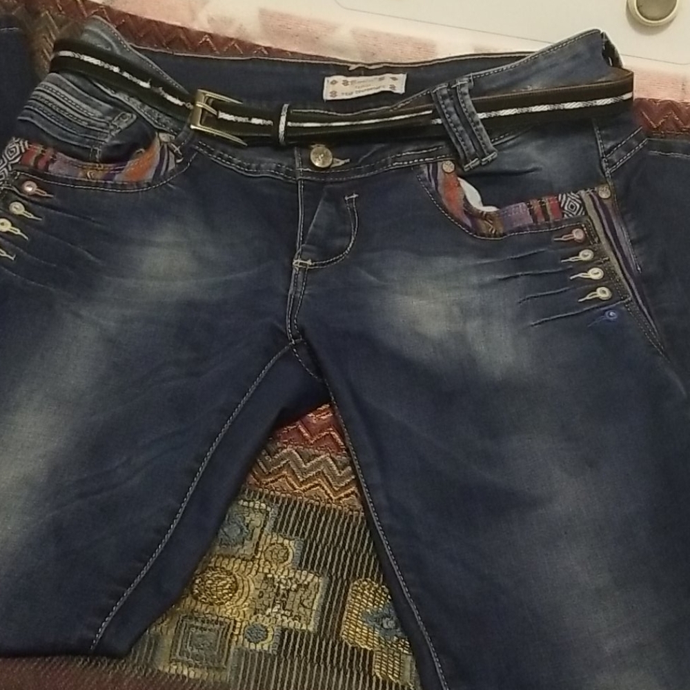 Embroidered jeans